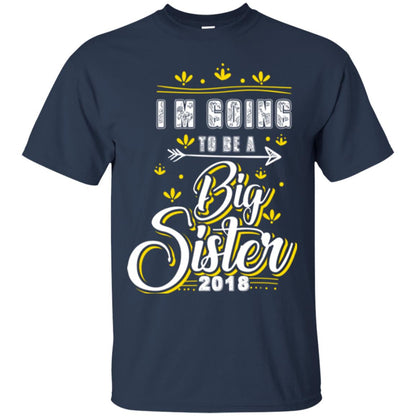 Family T-shirt I'm Going To Be A Big Sister 2018 Navy
