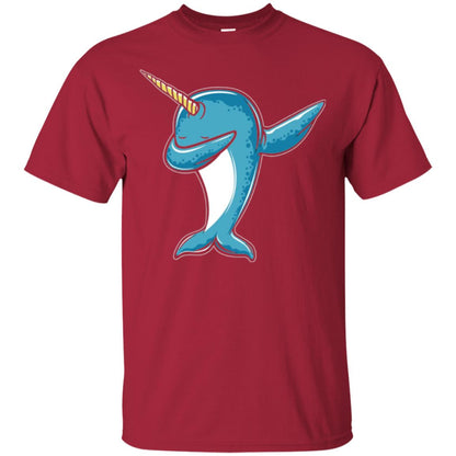 Dabbing Narwhal T-shirt Cardinal