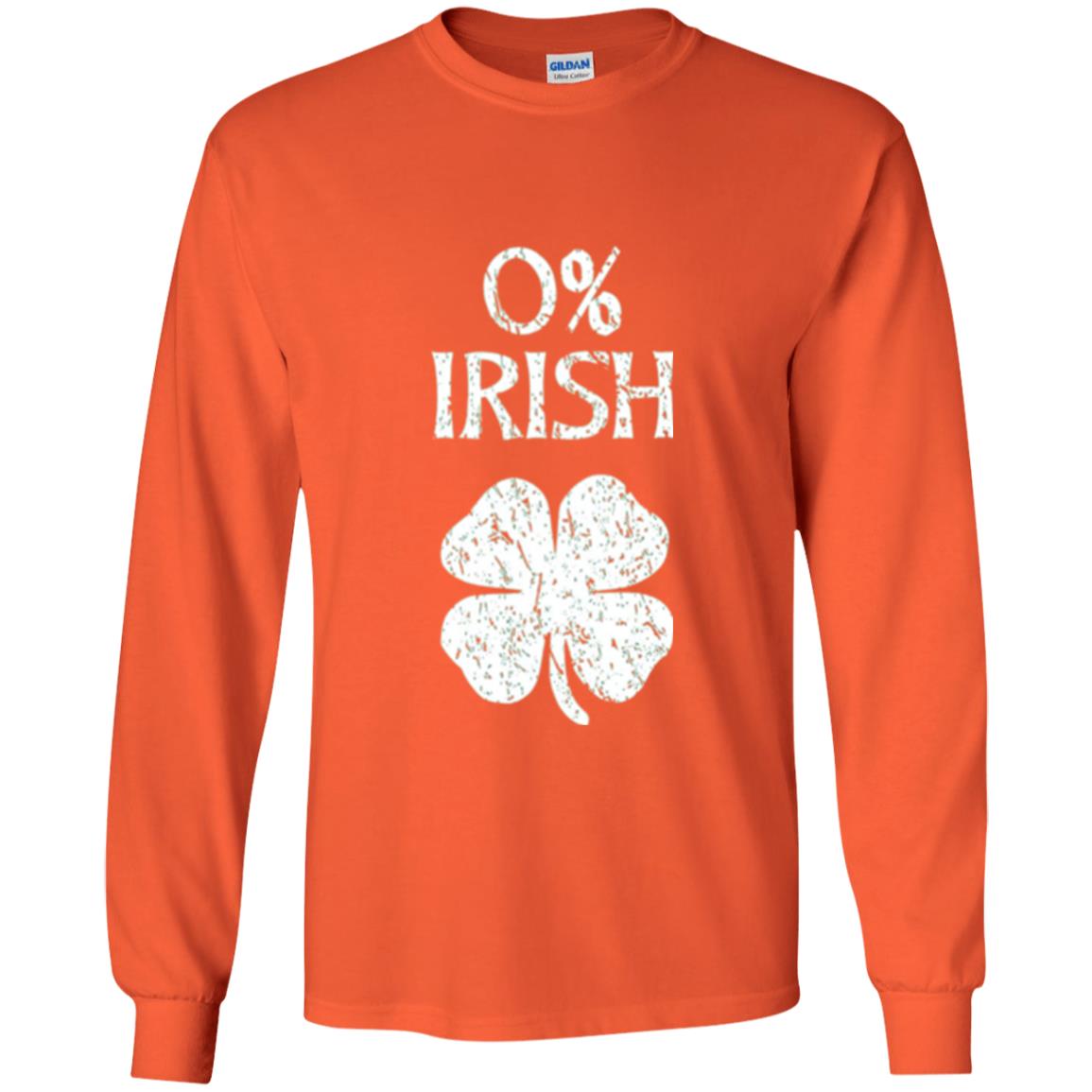 St. Patrick Day T-shirt Shamrocks 0_ Irish Vintage Orange