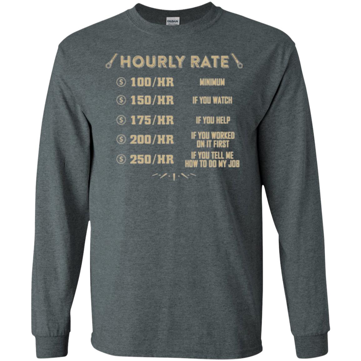 Mechanic T-shirt Mechanic Hourly Rate Dark Heather
