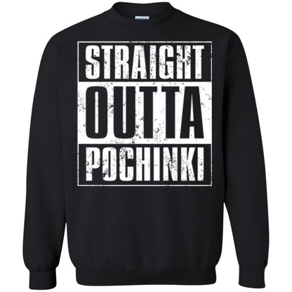 Gaming T-shirt Straight Outta Pochinki Black