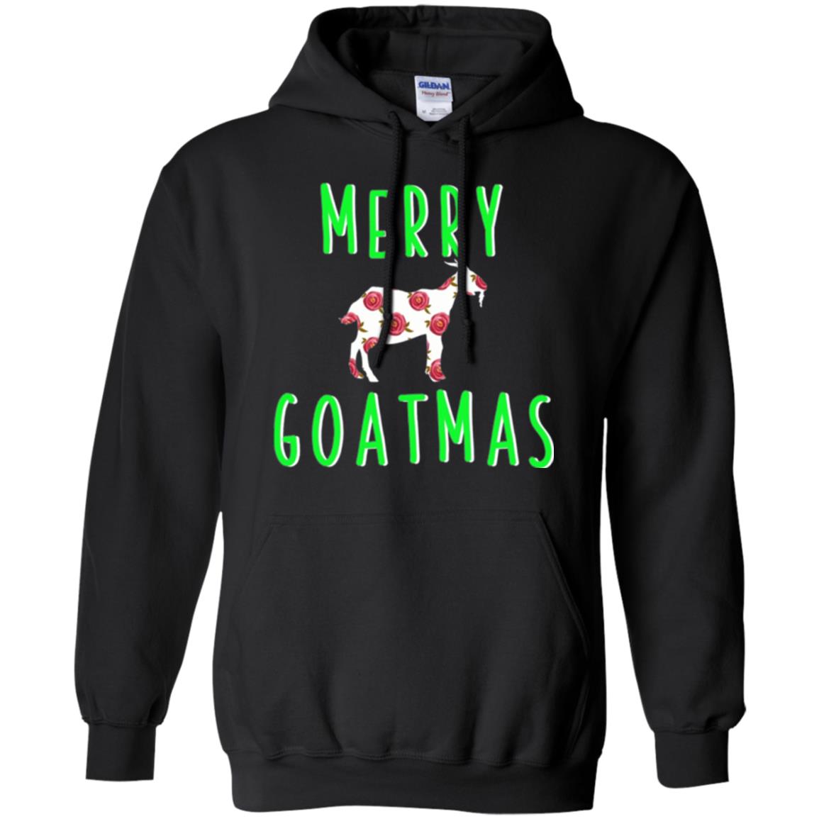 Goat Lovers T-shirt Merry Goatmas Black