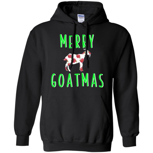 Goat Lovers T-shirt Merry Goatmas Black