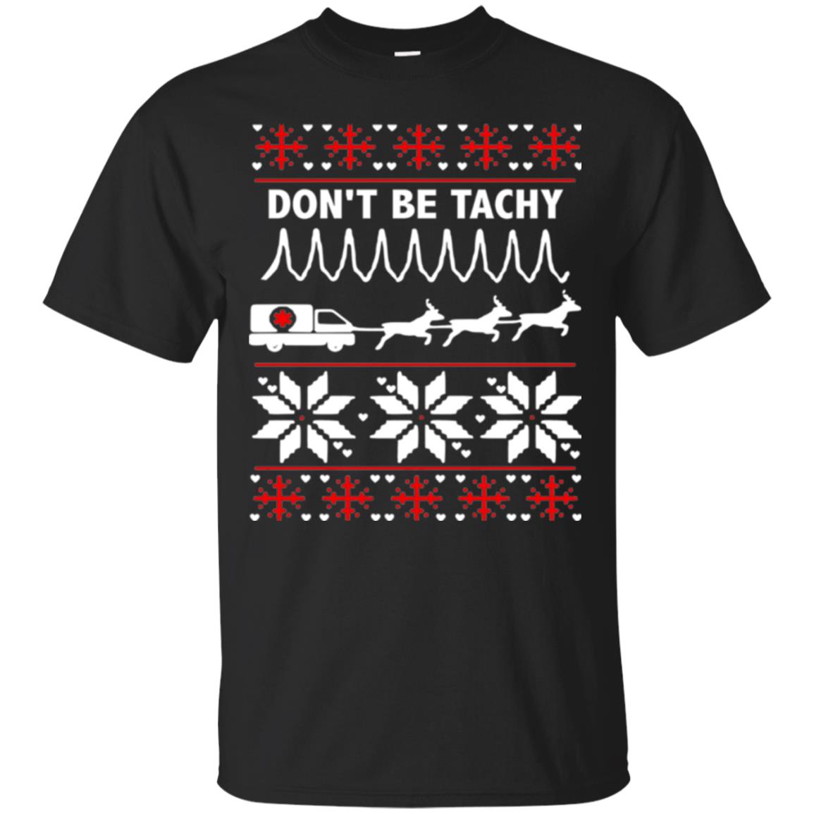 Cardiac Nurse T-shirt Don_t Be Tachy Black