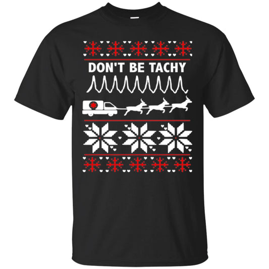 Cardiac Nurse T-shirt Don_t Be Tachy Black