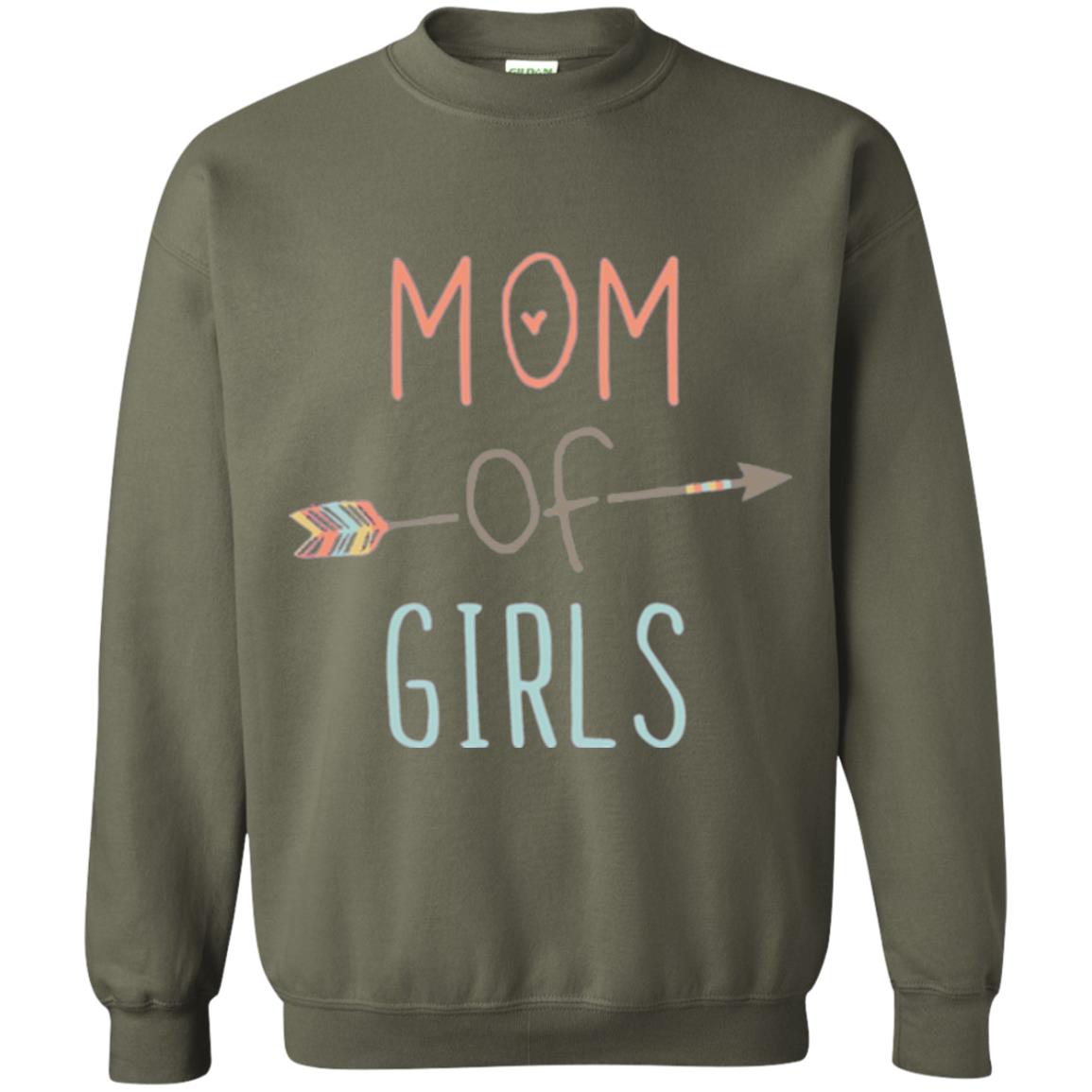 Mommy T-shirt Mom Of Girls Military Green