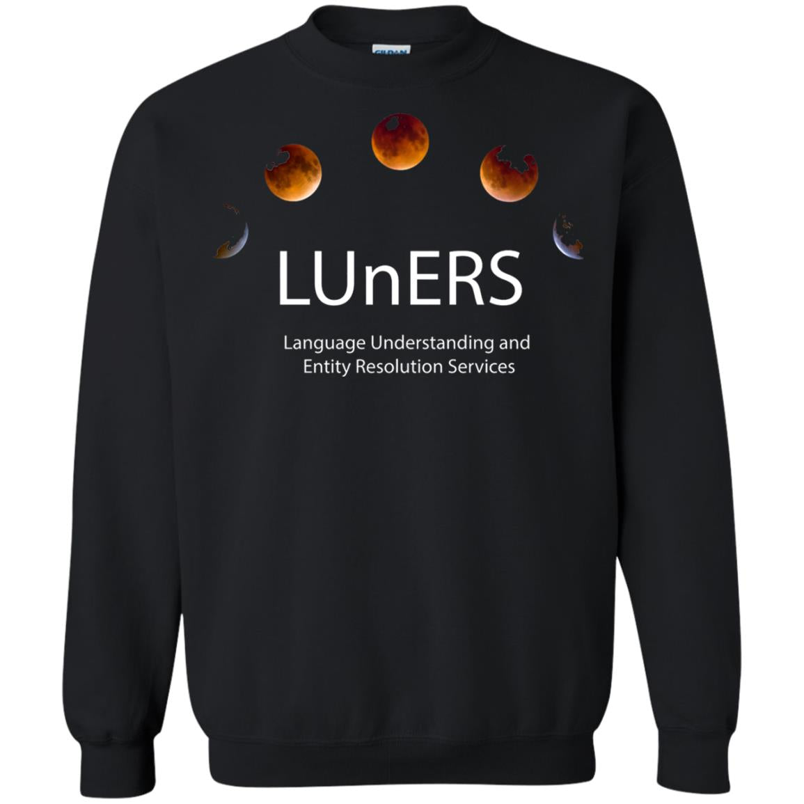 Luners Team T-shirt Language Understanding And Entity Resolution Services Black