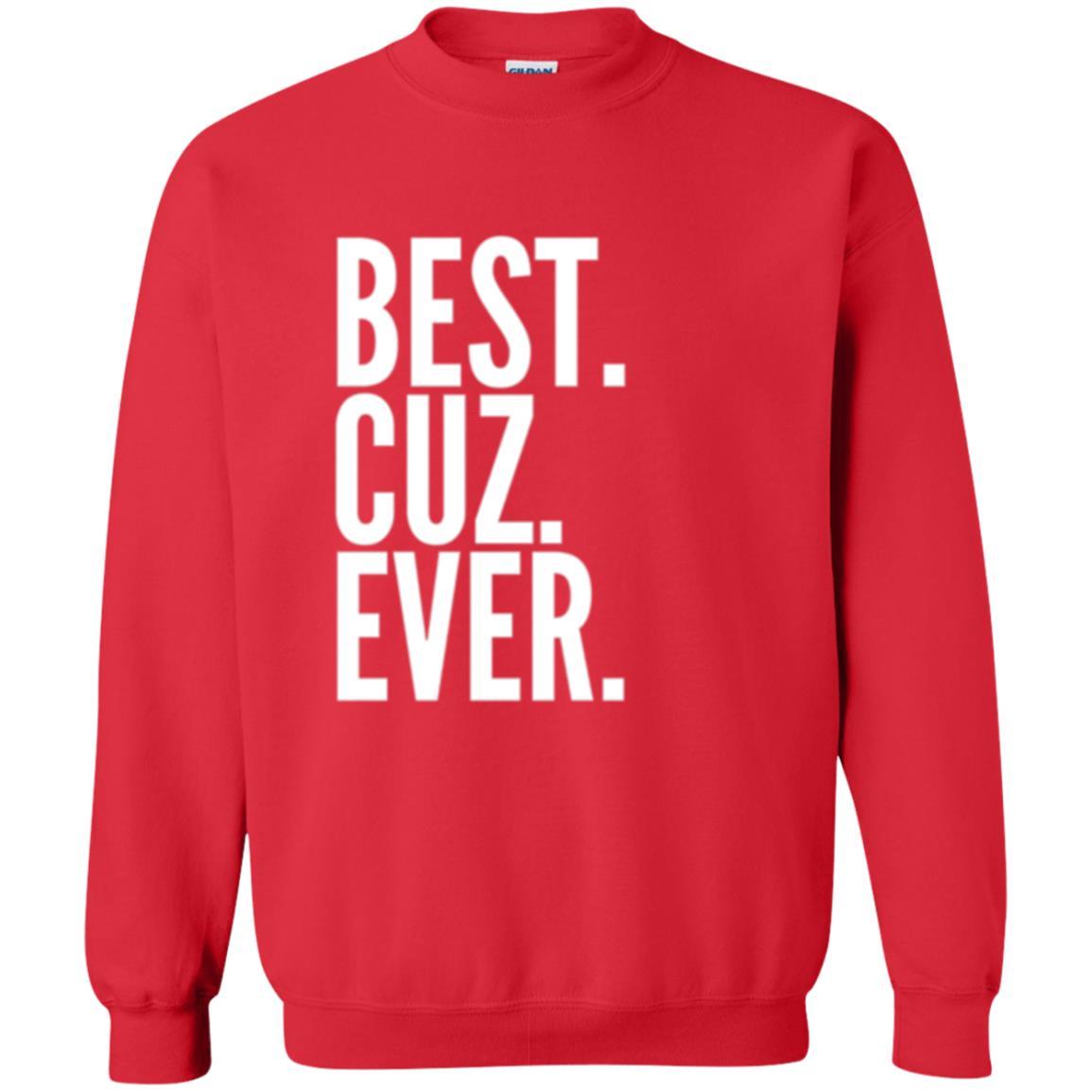 Family T-shirt Best Cuz Ever Red