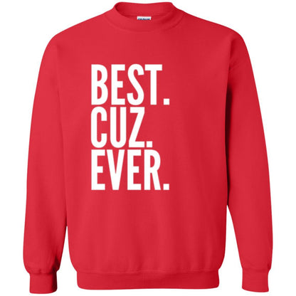 Family T-shirt Best Cuz Ever Red