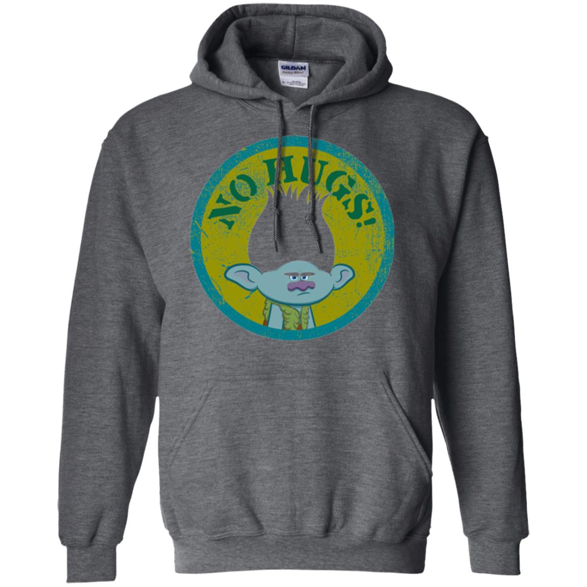 Dream Works_ Trolls No Hugs T-shirt Dark Heather
