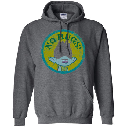 Dream Works_ Trolls No Hugs T-shirt Dark Heather