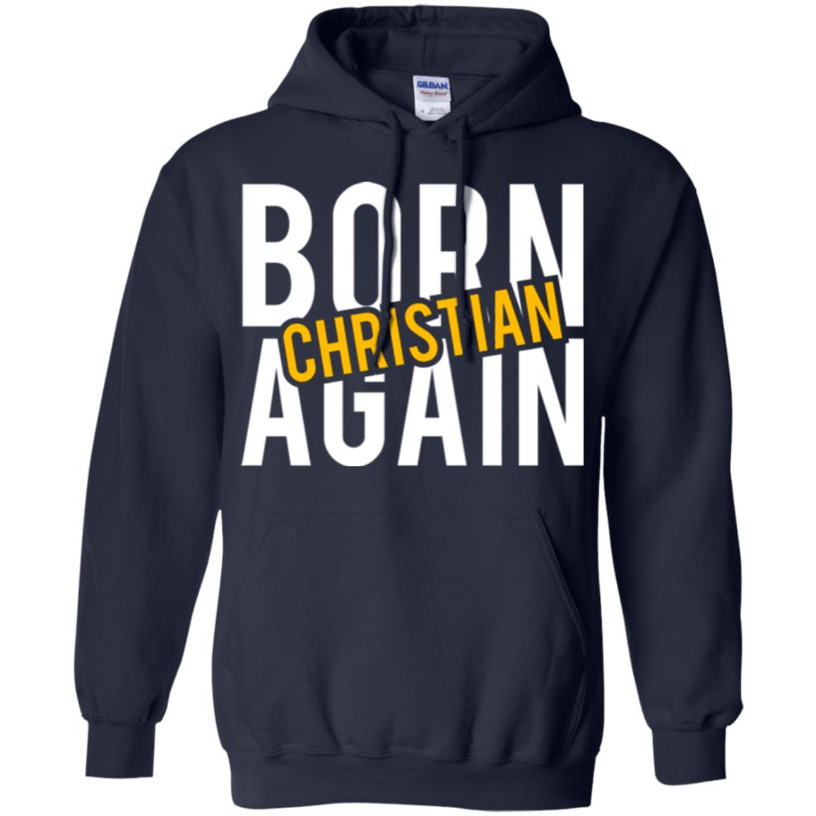 Christian T-shirt Born Again Christian Navy