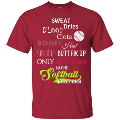 Softball T-shirt Sweet Dries Blood Clots Bones Cardinal