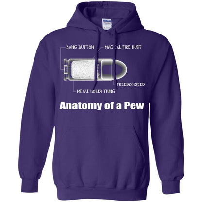 Bullet T-shirt The Anatomy Of A Pew Purple