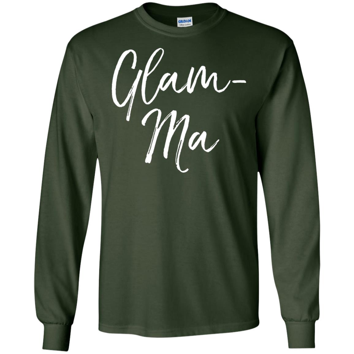 Glamorous Grandma Fabulous T-shirt Glam-ma T-shirt Forest Green