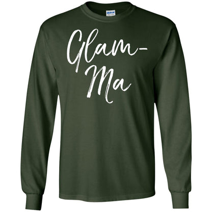 Glamorous Grandma Fabulous T-shirt Glam-ma T-shirt Forest Green