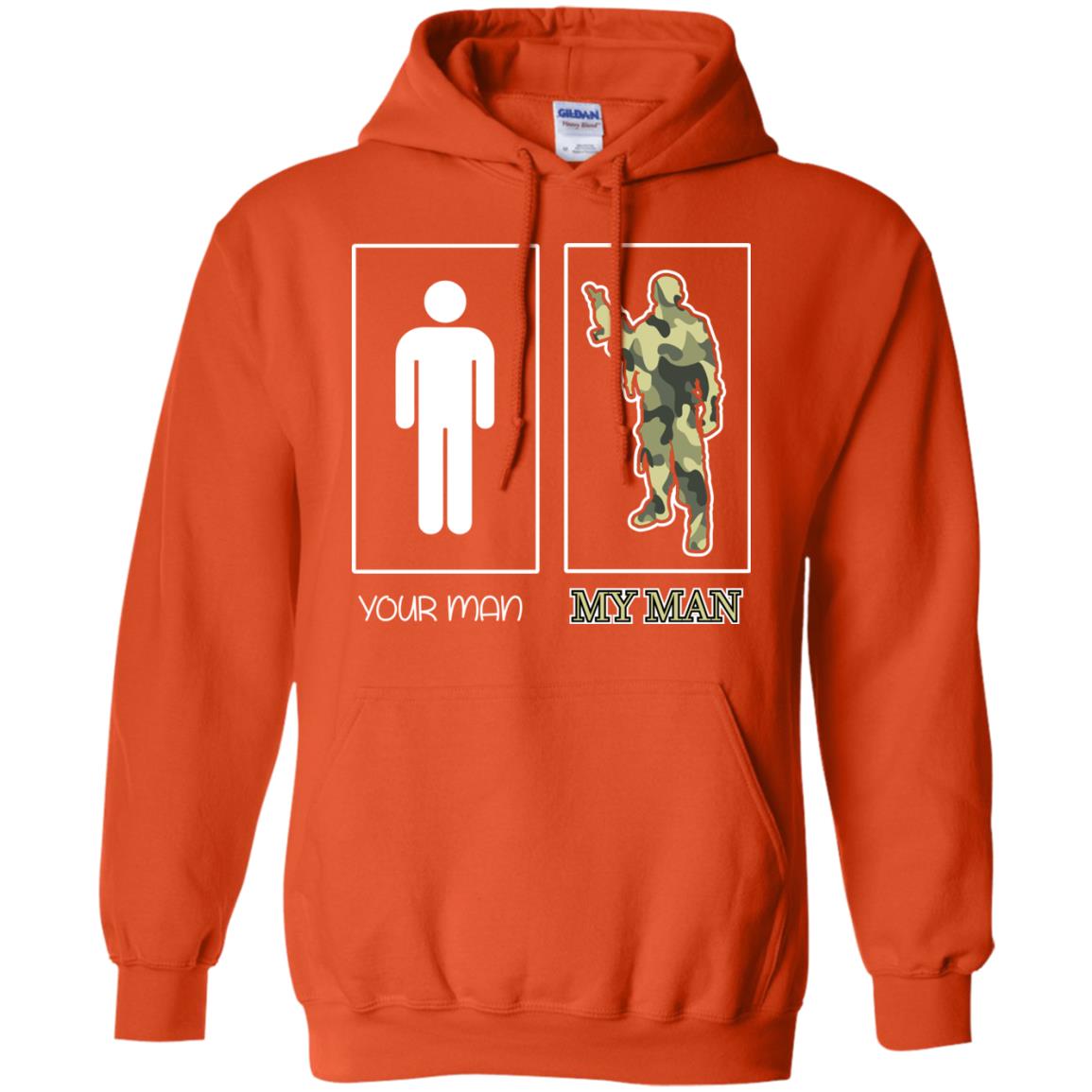 Your Man My Man Military Shirt Orange