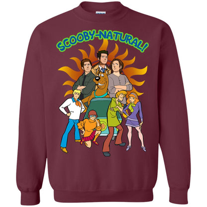 Scooby Natural Mystery Team Cartoon Shirt Maroon