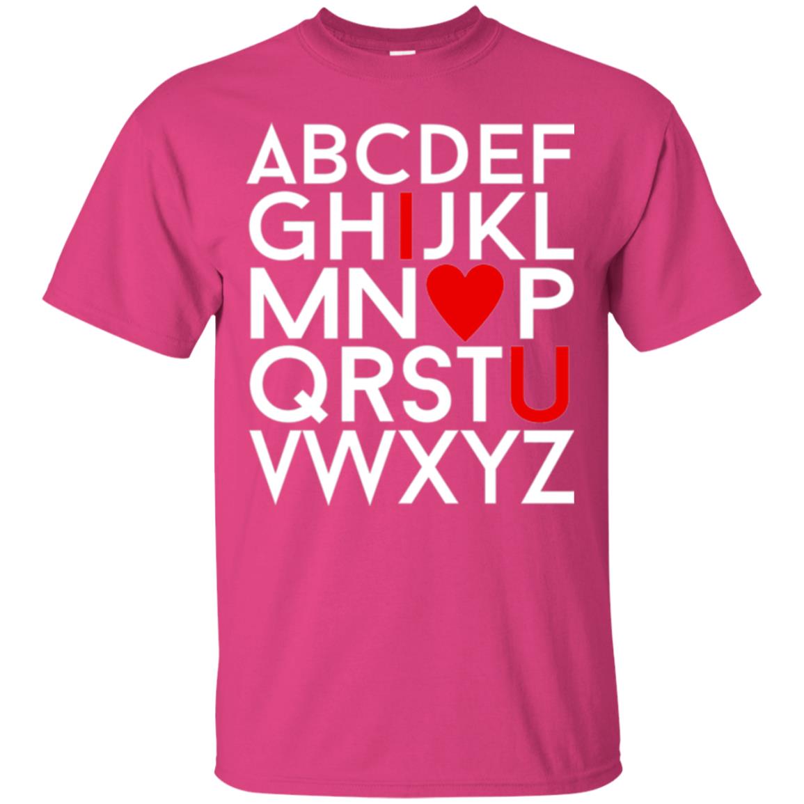 Happy Valentine_s Day Shirt, Alphabel I Love You Heliconia