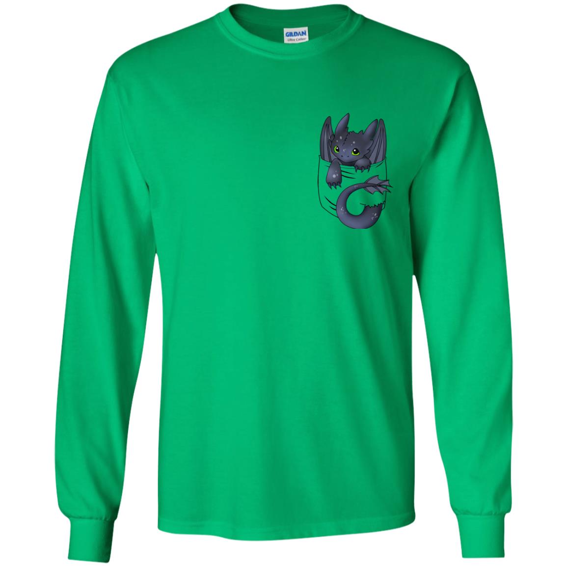 Dragon In Pocket Shirt Irish Green