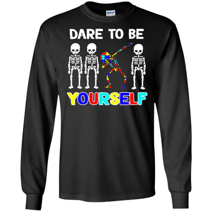 Dare To Be Yourself Autism Awareness Shirt Black