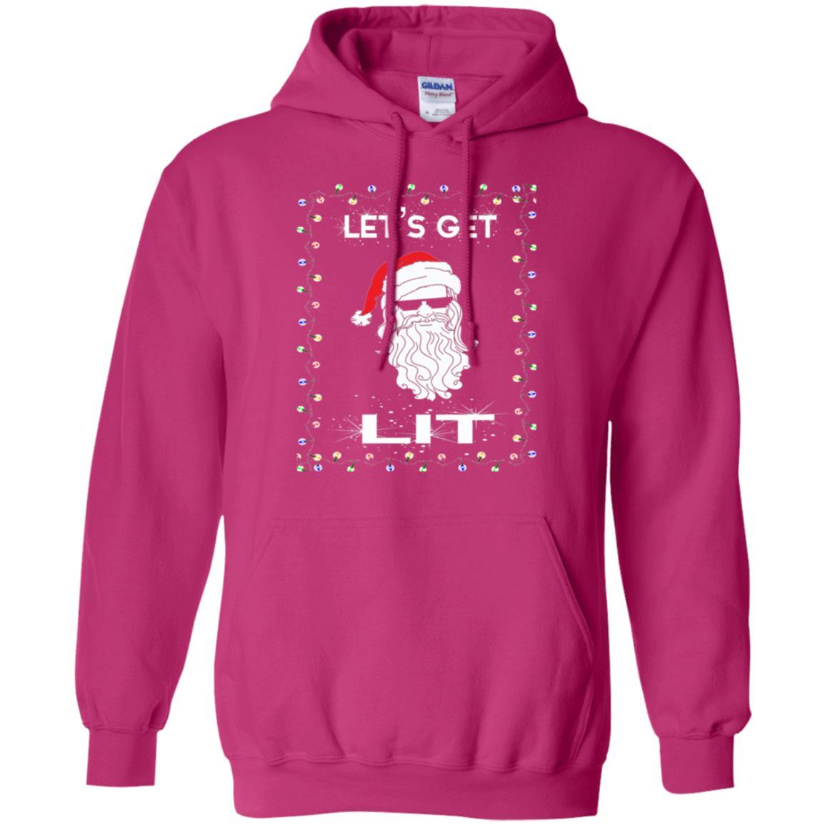 Christmas T-shirt Let_s Get Lit Heliconia