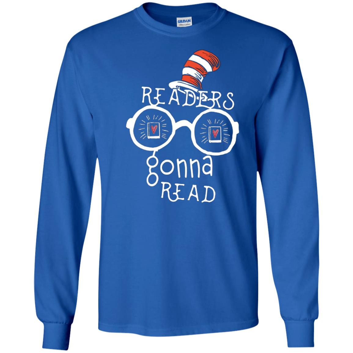 Readers Gonna Read Bookworm T-shirt Royal
