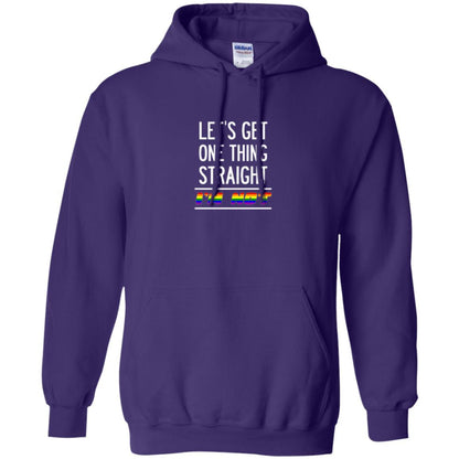 Lgbt T-shirt Let's Get One Thing Straight I'm Not Purple