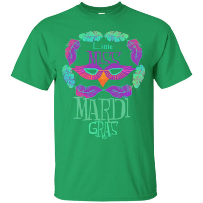 Mardi Gras T-shirt Little Miss Mardi Gras Irish Green