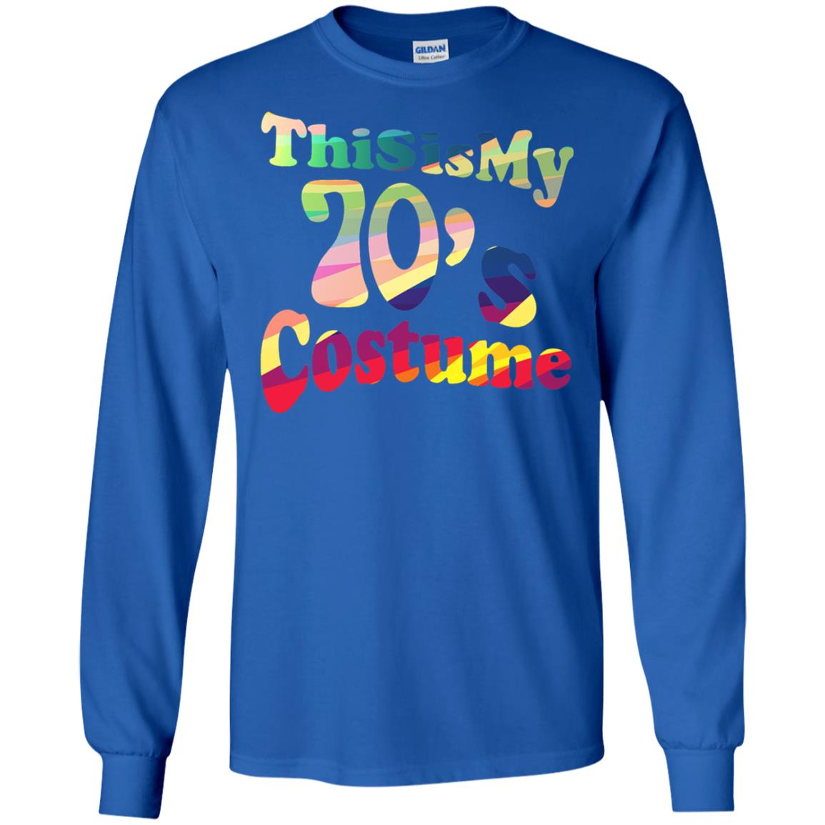 70s Halloween Costume 70s T-shirt For Women Men Girls Royal