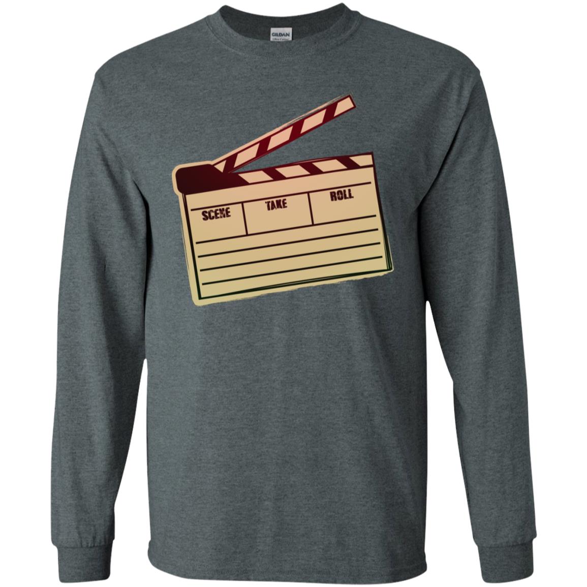 Movie Clapper Filmmaker Film Student Shirt Dark Heather