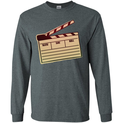 Movie Clapper Filmmaker Film Student Shirt Dark Heather