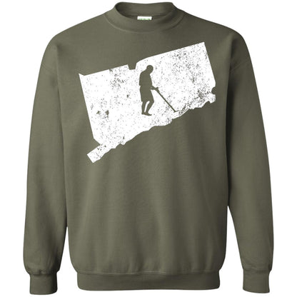 Connecticut Metal Detector Shirt Geocaching Swag Military Green