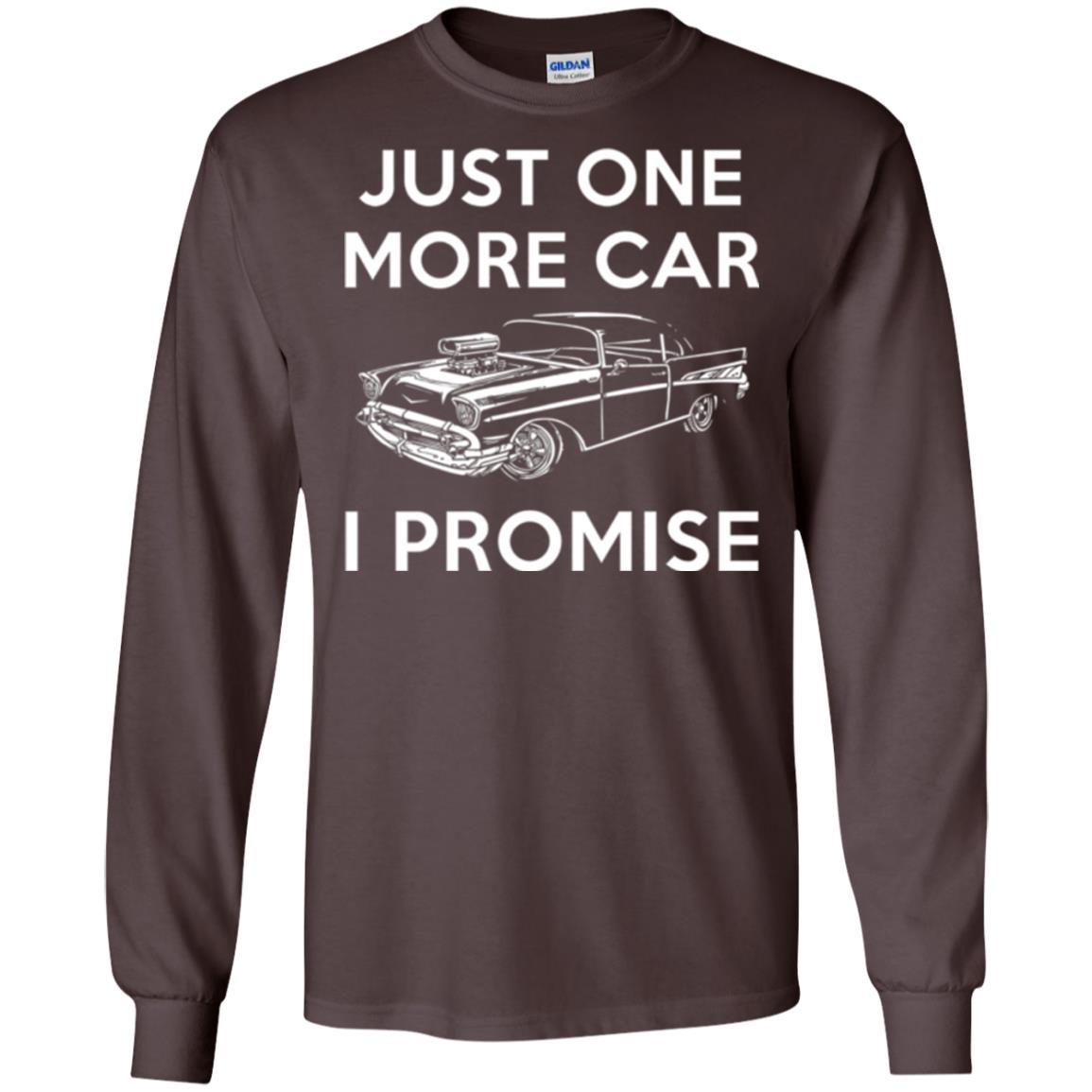 Car Lover T-shirt Just One More Car Dark Chocolate