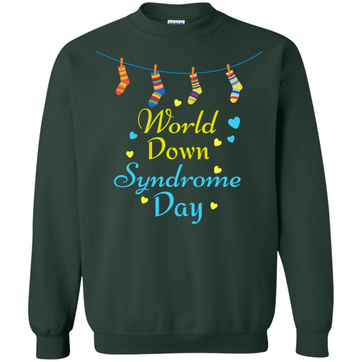 World Down Syndrome Day 21st March Gift Shirt Forest Green