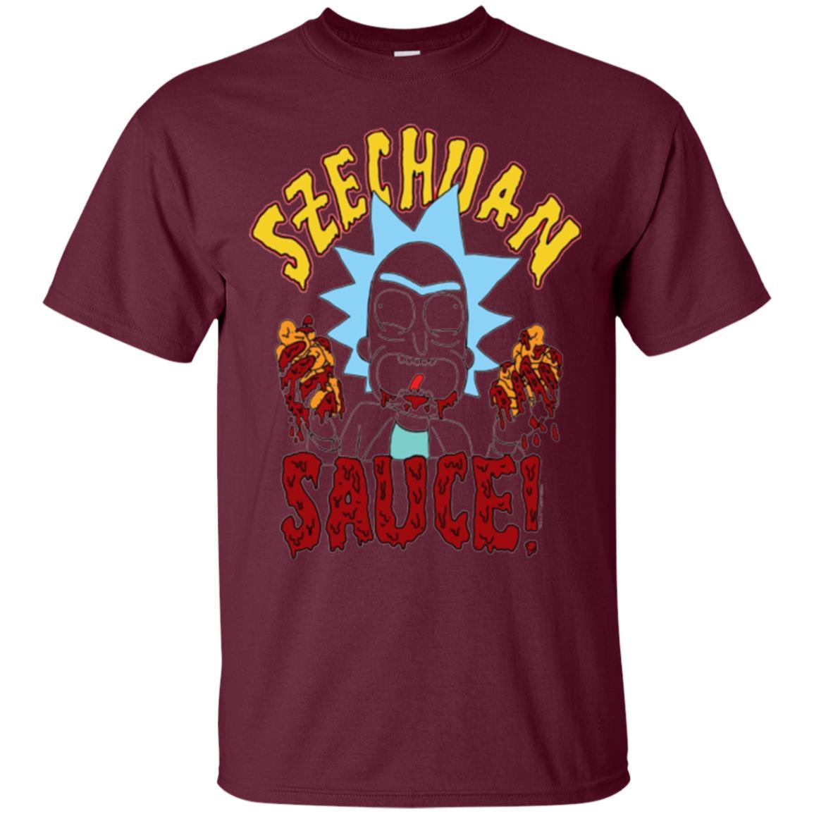 Film T-shirt Szechuan Sauce T-shirt Maroon