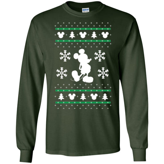 Christmas T-shirt Mickey Mouse Forest Green