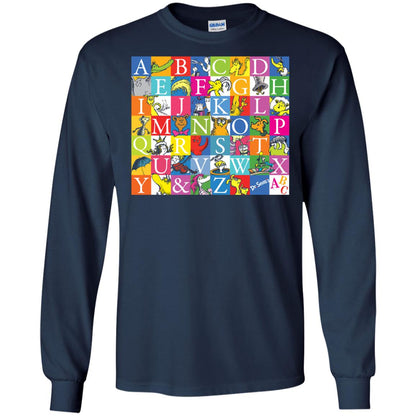 Dr. Seuss A To Z Gift Shirt For Funny Man Navy