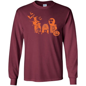 Halloween Pumpkin Dad Daddy Father Family ShirtG240 Gildan LS Ultra Cotton T-Shirt