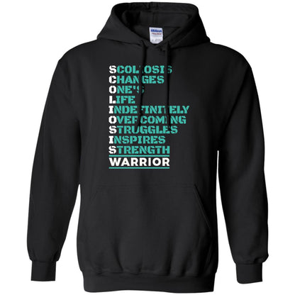 Changes One_s Life Indefinitely Overcoming Struggles Inspires Strength Coliosis Warrior Black