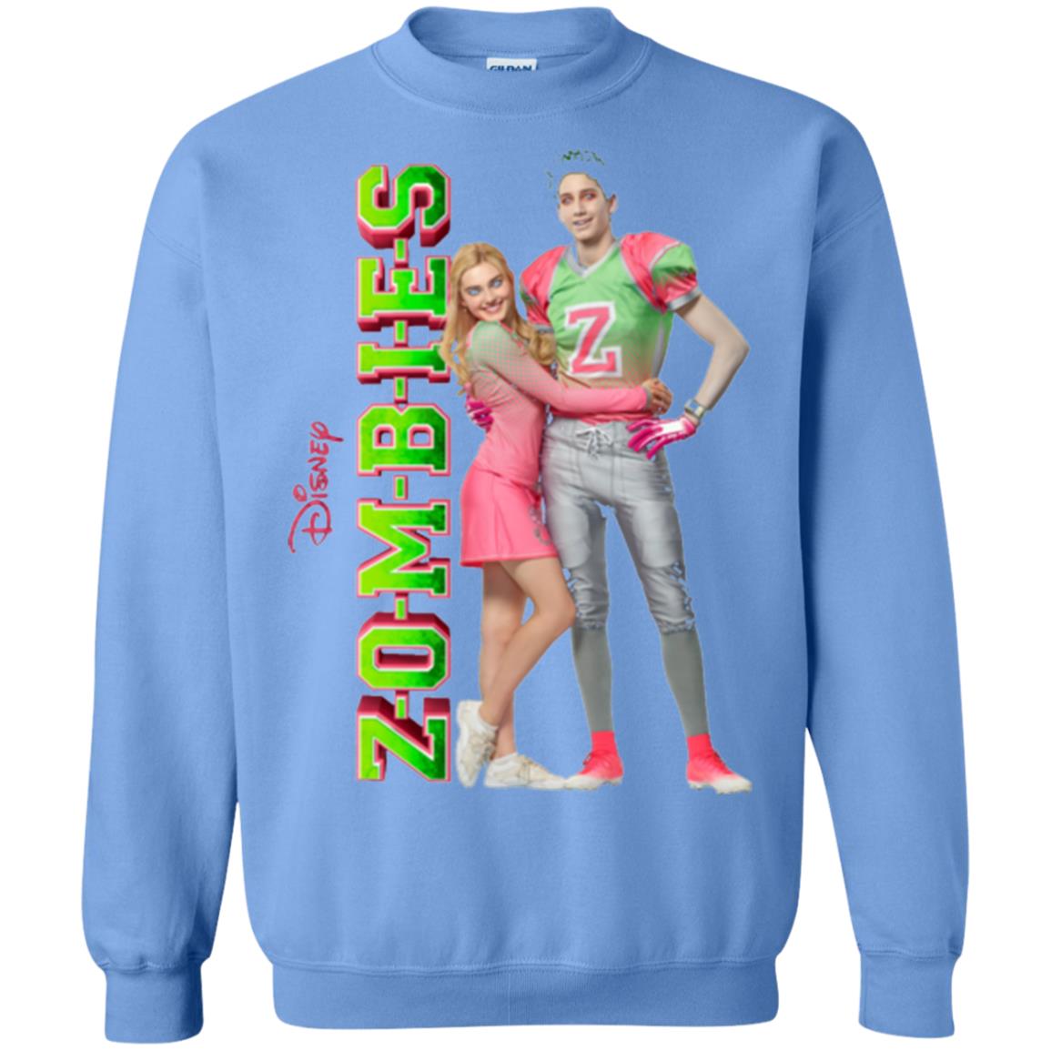 Zombies Cheer Football Lover T-shirt Carolina Blue