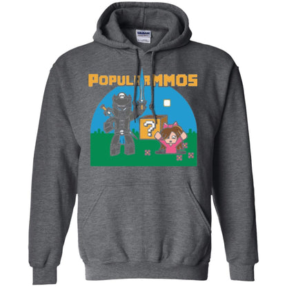 Gaming T-shirt Popularmmos Dark Heather