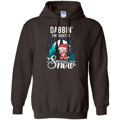 Christmas T-shirt Santa Claus Dabbing Through The Snow Dark Chocolate