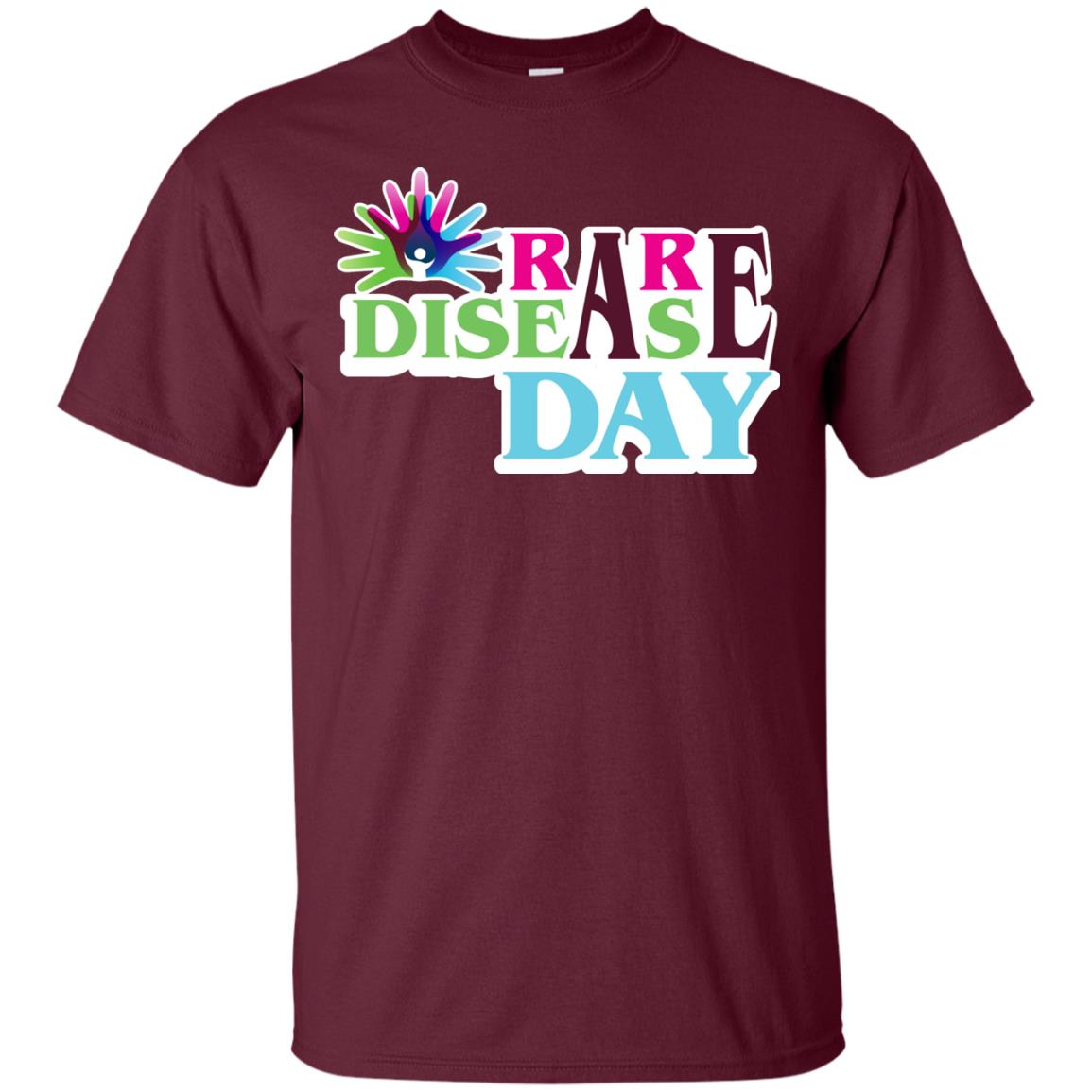 Rare Disease Day T-shirt Maroon