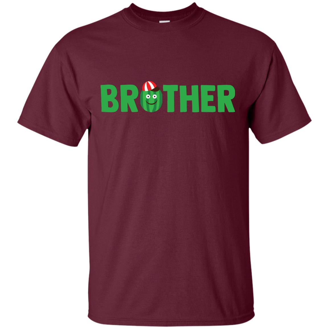Brother Watermelon Funny Summer Melon Fruit Shirt For Brother Maroon
