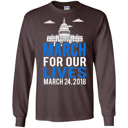March For Our Lives Anti Gun T-shirt Dark Chocolate