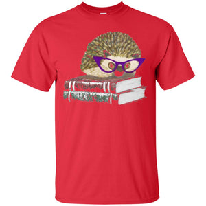 Adorable Hedgehog Book Nerd Gift Shirt
