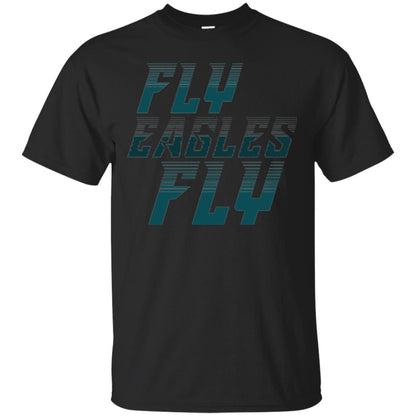 Football Lover T-shirt Fly Eagles Fly Black