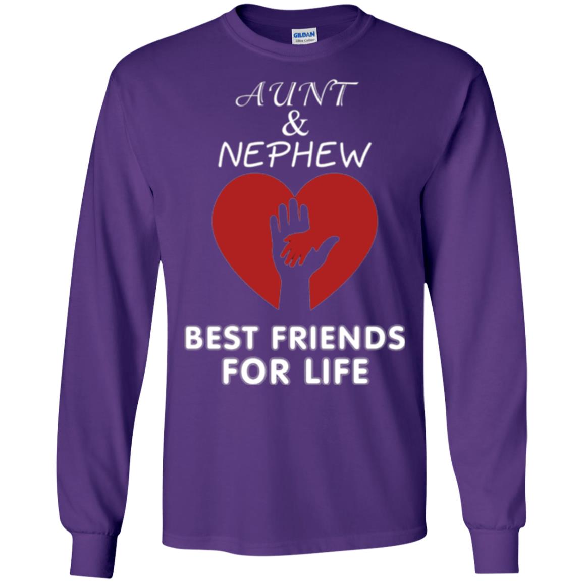 Family T-shirt Aunt And Nephew Best Friends For Life Purple