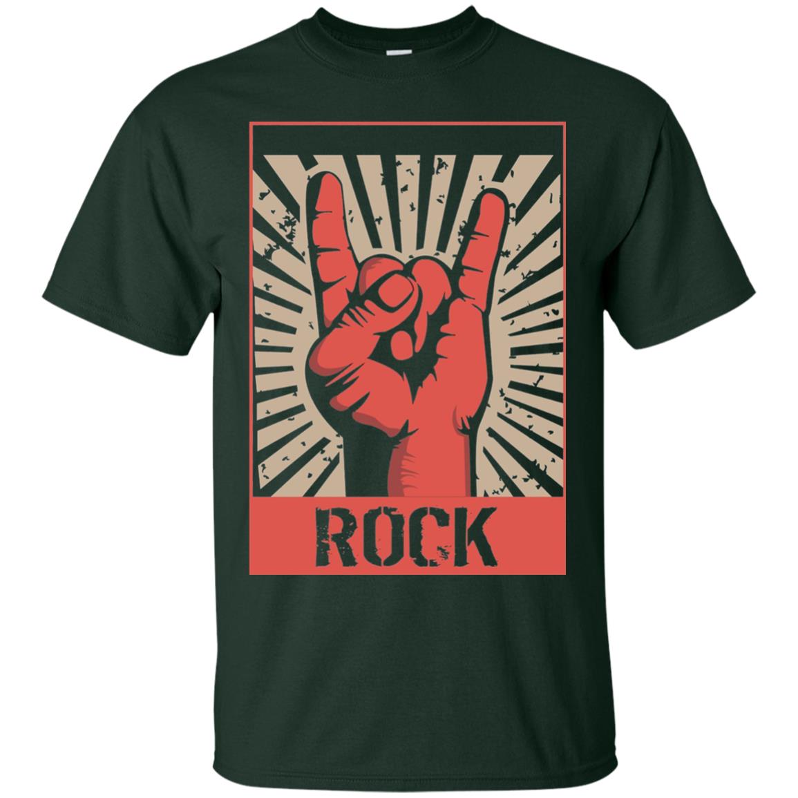 Vintage Rock Concert Band Poster 70s 80s Retro T-shirt Forest
